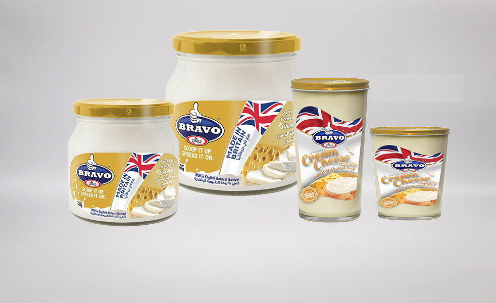 Spreadable Cream Cheese with Cheddar         500g, 250g, 240g and 140g